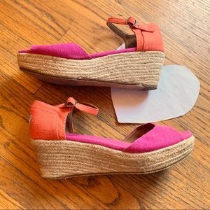 Toms espadrille wedge sandals